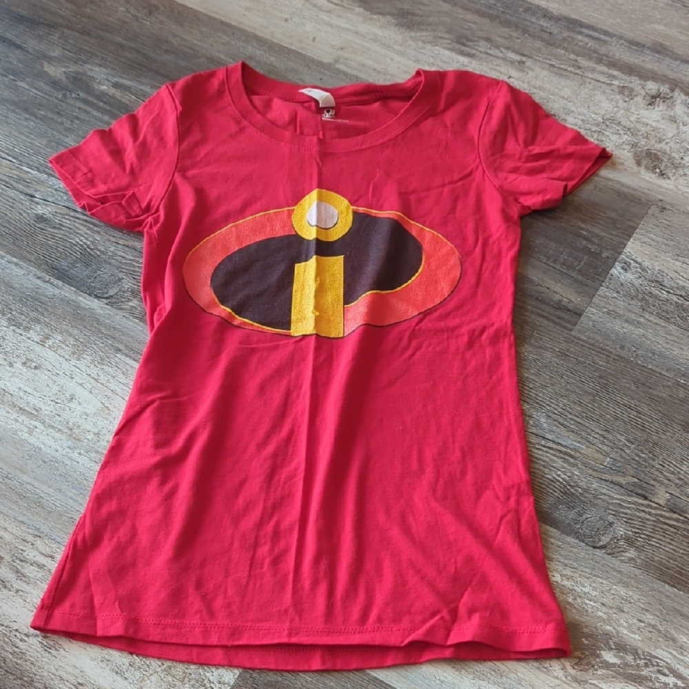 Disney Red and Yellow Incredibles Short Sleeve Tee